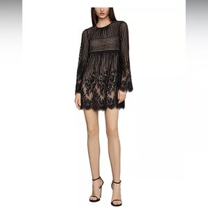 Dresses | Bcbg Maxazria Black Luann Bellsleeve Lace Babydoll Cocktail Party  Dress Xxs | Poshmark